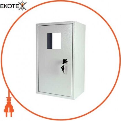 Enext s0100001 корпус e.mbox.stand.n.f1.0.z металлический, под 1-ф. счетчик, пустая, навесной, с замком