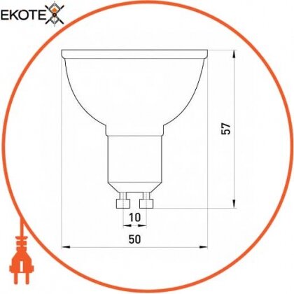 Enext l0650022 лампа светодиодная mr16 e.save.led.gu.10.20.3.6000 20led, 3вт, 6000к (pc)