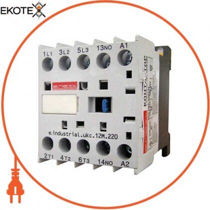 Enext i.0090070 контактор e.industrial.ukc.12m.220.nc, 12a, 220в, 1nc