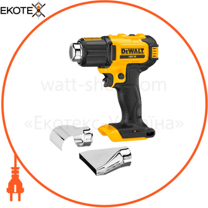 Пистолет горячего воздуха - фен аккумуляторный DeWALT DCE530N