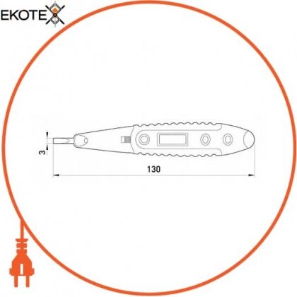 Enext t001110 индикатор-тестер e.tool.test10 130х3 прямой шлиц ас/dc12-250в