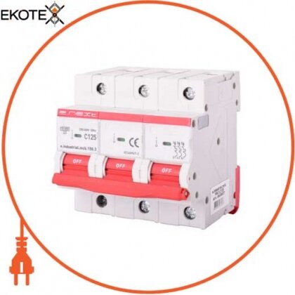 Enext i0630037 модульний автоматичний вимикач e.industrial.mcb.150.3.c125, 3р, 125а, c, 15ка