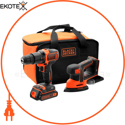 Набір з двох інструментів BLACK + DECKER BCK23S1S