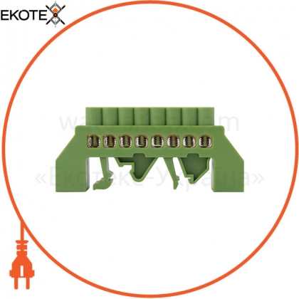 Шина нулевая e.bsi.pro.2.8 в изолированном корпусе универсальная зеленая