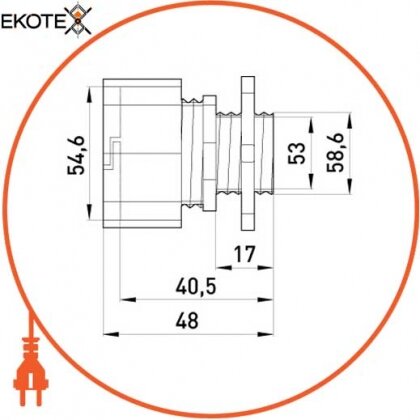 Enext i0450006 труба металлическая e.industrial.pipe.thread.1/2 с резьбой , 3.05 м