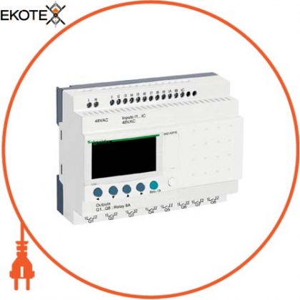 Schneider SR2A201E compact smart relay zelio logic - 20 i o - 48 v ac - no clock - display