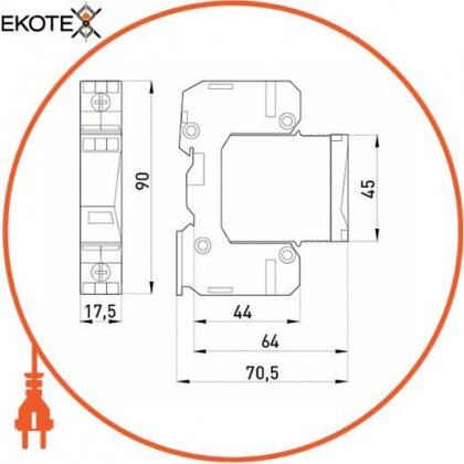 Enext 82.001 узип e.poii.1 класс ii + iii, 1 полюс