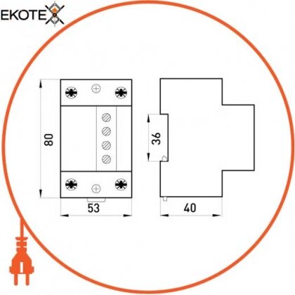 Enext i0620002 реле напряжения e.industrial.vpr.25, 25а