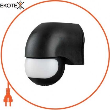 Enext s061010 датчик движения инфракрасный e.sensor.pir.12. black (черный), 180°, ip44