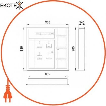 Enext ЩЭ-3ст-01У щит этажный щэ-3ст-01у