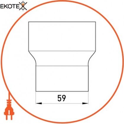 Enext s16033002 соединитель  big-to-small e.trunking.bts.channel.stand.59.24 для коробов 59.22/24.14