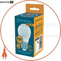 Лампа Crystal Gold світлодіодна G45 6W PA E27 3K