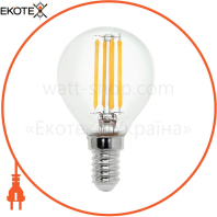 Лампа филамент LED 6W шарик Е14 2700К 700Lm 220-240V/100