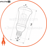 Enext l0350002 лампа энергосберегающая e.save.r80.e27.15.2700, тип r80, патрон е27, 15w, 2700 к