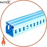 Короб пластиковый перфорированный e.trunking.perf.stand.60.60, 60х60мм, голубой 2м