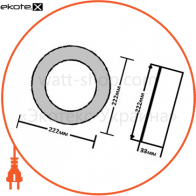 Ledex 102218 светодиодный светильник ledex, круг, накладной, 18w, 4000к нейтральный, матовое стекло, напряжение: ac100-265v, алюминий