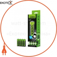 Батарейка щелочная Videx LR6/AA 4pcs SHRINK (60/720)