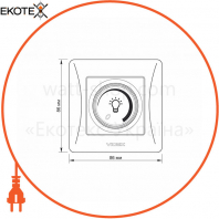 VIDEX BINERA Диммер LED 200Вт серебряный шёлк (VF-BNDML200-SS) (12/72)