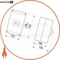 Enext i0360017 пакетный переключатель в корпусе e.industrial.sb.1-0-2.3.32, 3р, 32а (1-0-2)