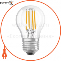 Лампа светодиодная LED CL P60 5,5W/827 230V FIL E27 6X1 OSRAM