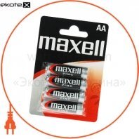 Солевая батарейка Maxell AA/R6 4шт/уп blister