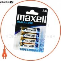 Лужна батарейка Maxell Super Alkaline AA/LR6 4шт/уп blister