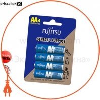 Сольова батарейка FUJITSU АА/R6 4шт/уп blister