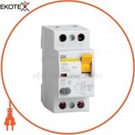 Диференціальний вимикач (ПЗВ) ВД1-63 2Р 50А 100мА IEK