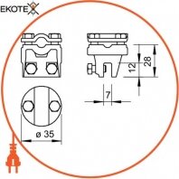 Enext 5317010 фальцевая клемма obo bettermann