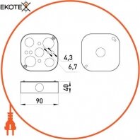 Enext i0520002 труба металлическая e.industrial.pipe.thread.1/2 с резьбой , 3.05 м