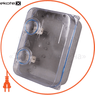 Шафа пластикова e.mbox.stand.plastic.n.f3.прозора, під трифазний лічильник, навісна, з комплектом метизів