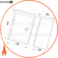 Enext s0100127 корпус e.mbox.stand.n.04. z металлический, под 4мод., герметичный ip54, навесной, с замком