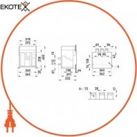 Enext i0810002 воздушный автоматический выключатель e.acb.2000d.1600, выкатной, 3p, 1600a, 65 ка