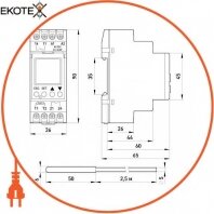 Enext i0310017 реле контролю температури e.control.h02, 16a, ас/dc 24-240, -25…+130 °с