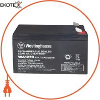 Батарея акумуляторна свинцево-кислотна  Westinghouse 12V, 7Ah, terminal F2, 1шт