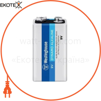 Лужна батарейка Westinghouse Dynamo Alkaline 9V/6LR61 Крона 1шт/уп shrink