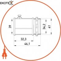 Enext i0460004 труба металлическая e.industrial.pipe.thread.1/2 с резьбой , 3.05 м