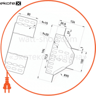 Enext 210-8P ответвитель горизонтальный 100х80