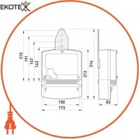 Enext nik7900 счетчик трехфазный с ж/к экраном nik 2303 ак1 1100 mc, комбинированного включения 5(10) а, с защитой от магнитных и радиопомех.