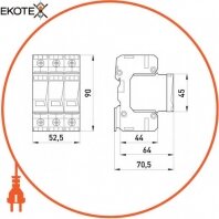 Enext 82.003 узип e.poii.3 класс ii + iii, 3 полюса