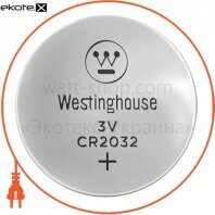 Літієва батарейка Westinghouse Lithium "таблетка" CR2032 1шт / уп blister
