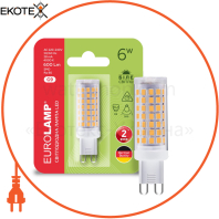 EUROLAMP LED Лампа капсульная G9 6W 4000K (100)