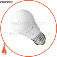 LED Лампа EUROLAMP ЕКО серія "P" А50 7W E27 3000K