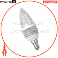 LED лампа Candle 3W 2700K E14 Eurolamp