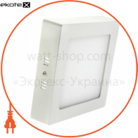 Светодиодный светильник LEDEX, квадрат, накладной,  6W,  3000К тепло белый, матовое стекло, Напряжение: AC100-265V, алюминий
