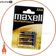 Щелочная батарейка Maxell Super Alkaline AAА/LR03 4шт/уп blister