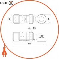 Enext p0630004 наконечник кабельный изолированный e.end.pro.cptau.120, 120 кв.мм