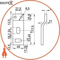 Enext i0050006 шина e.industrial.ukm.800s.busbar