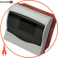Корпус пластиковий 6-модульний e.plbox.stand.w.06m, що вбудовується Multusan