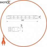 Enext l004024 лампа галогенная e.halogen.line.j118.220.300, линейная, 118мм, 220v, 300w